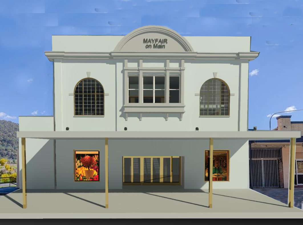 Front Facade 1 with Sky and shops (1)